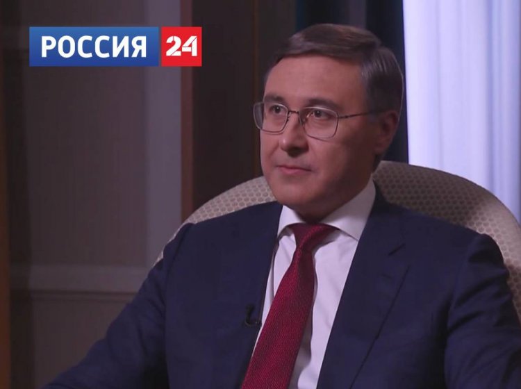 В. Н. Фальков на интервью для "Россия 24".Источник фото: скриншот интервью