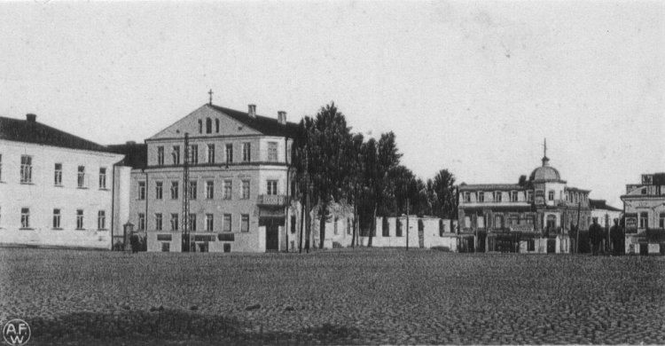 Открытка с изображением здания Минского духовного училища, где с 1922 по 1925 находился Инбелкульт