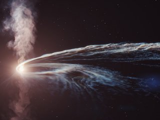 Черная дыра «выплюнула» остатки звезды, поглощенной несколько лет назад