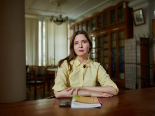 Корреспондент портала «Научная Россия» Янина Хужина. Фото: Елена Либрик / «Научная Россия»