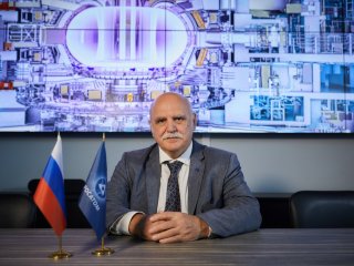 Директор частного учреждения ГК «Росатом» «Проектный центр ИТЭР» А.В. Красильников. Фото: Елена Либрик / «Научная Россия»