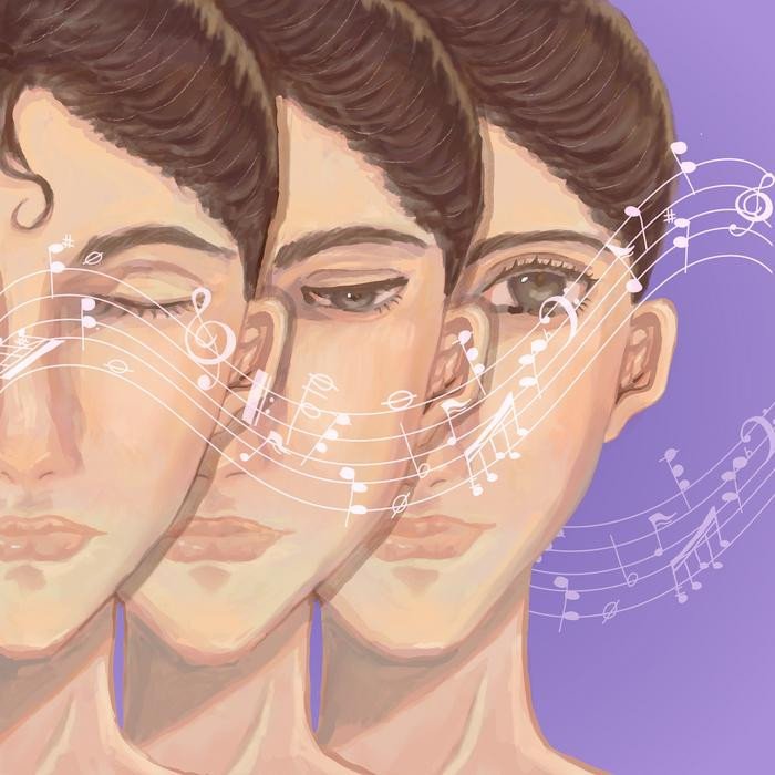 Пока звучит музыка, глаза женщины моргают в такт, демонстрируя скрытую синхронность между слухом и движением, которая связывает музыкальный ритм с глазодвигательной системой. Фото: Yuxi Gao (CC-BY 4.0, https://creativecommons.org/licenses/by/4.0/)