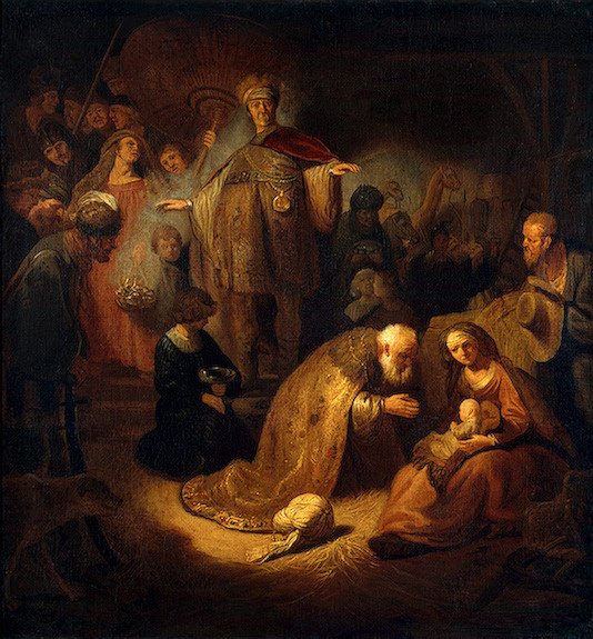 Поклонение Волхвов. Рембрандт