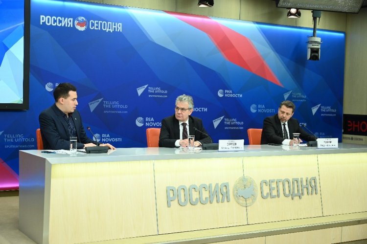 Пресс-конференция.Источник фото: МИА "Россия сегодня"