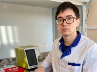 Михаил Дубинин, руководитель проекта по гранту РНФ по изучению миодистрофии Дюшенна. Источник фото: Михаил Дубинин