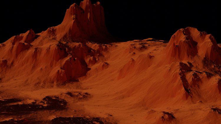 Марсианский кратер в объективе