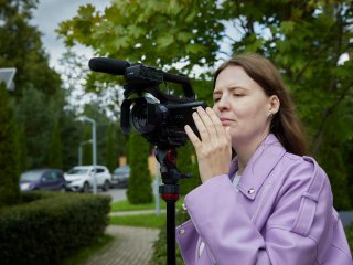 Корреспондент портала «Научная Россия» Янина Хужина. Фото: Елена Либрик / «Научная Россия»