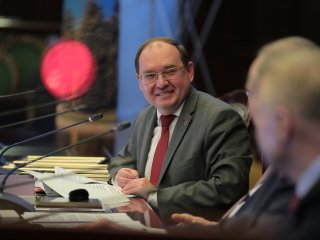 Торжественное открытие конференции «Безопасность человека как глобальный вызов современности: перспективы применения медицинских газов и газовых смесей». Фото: Ольга Мерзлякова / «Научная Россия»