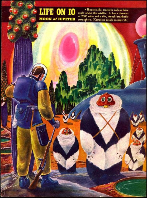 Жизнь на других планетах. Рисунки Фрэнка Пола, 1939-1940