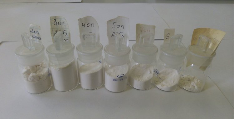 Примеры образцов фторида алюминия, полученного в результате исследований