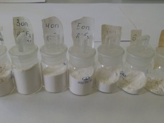 Примеры образцов фторида алюминия, полученного в результате исследований