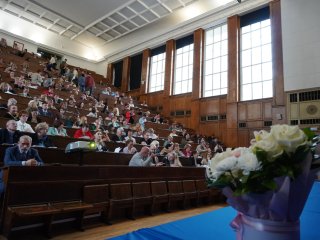 Всероссийский съезд учителей и преподавателей химии стартовал в МГУ. Фото: Янина Хужина / «Научная Россия