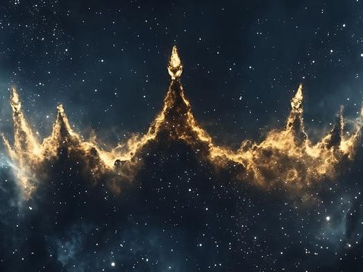 Облака космической пыли и газа содержат множество строительных блоков, необходимых для жизни, но сера встречается крайне редко. Одной из распространённых форм серы является S8. Фото: graphic by John McCustion/University Marketing and Communications