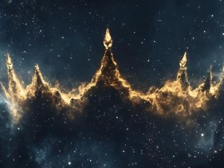 Облака космической пыли и газа содержат множество строительных блоков, необходимых для жизни, но сера встречается крайне редко. Одной из распространённых форм серы является S8. Фото: graphic by John McCustion/University Marketing and Communications