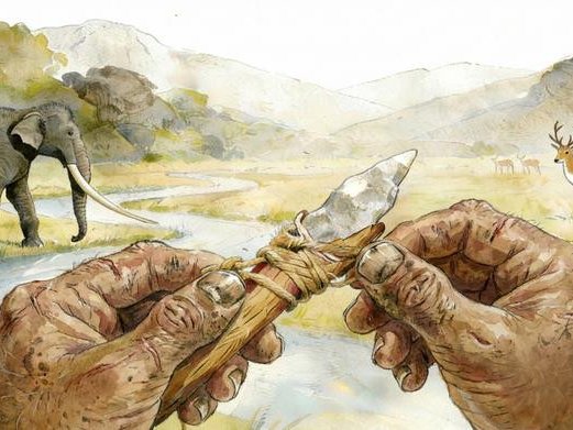 Реконструкция изготовления инструментов в Сигоу. Фото: Hulk Yuan / Griffith University