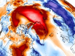 В январе на Северном полюсе наблюдалась плюсовая температура
