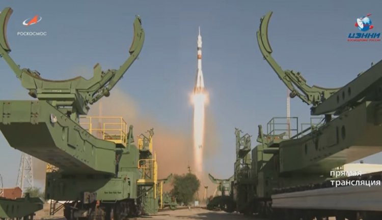 В космос успешно запущен корабль "Союз МС-14" с антропоморфным роботом Skybot F-52