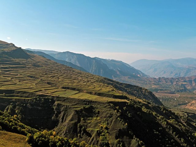 Горные плато в Республике Дагестан. © РИА Новости / Владимир Песня