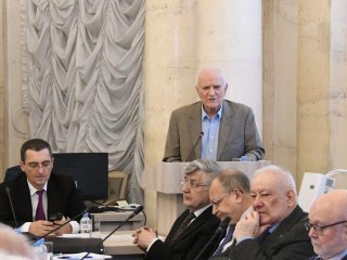 Заседание Президиума в память об академике Гурии Ивановиче Марчуке состоялось в РАН. Источник фото: Российская академия наук
