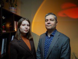 Андрей Дунаев и Юлия Локтионова. Фото: Елена Либрик / «Научная Россия»