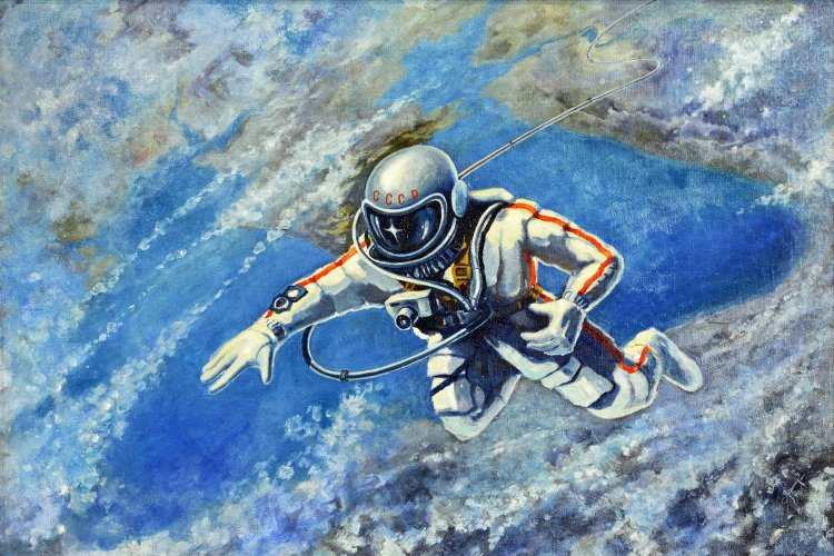 Картина космонавта Алексея Леонова. Источник: fonstola