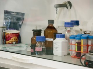 В лаборатории физико-химии биомембран биологического факультета МГУ. Фото: Ольга Мерзлякова / «Научная Россия»