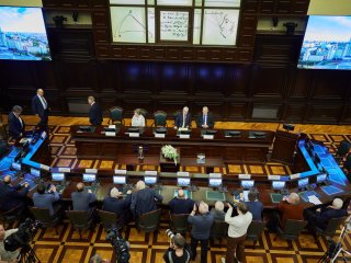 В МГУ состоялось первое расширенное заседание Совета по космосу. Фото: Елена Либрик / Научная Россия