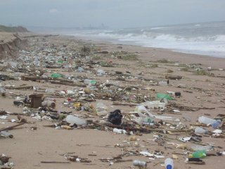 Около 8 млн тонн пластика ежегодно попадает в океан