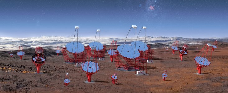 На территории обсерватории ESO установят решетку черенковских телескопов