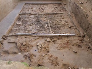 Стоянка Хотылёво-2. Общий вид на раскоп/Археологическая экспедиция ИА РАН