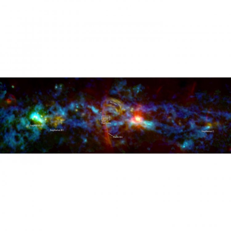 На новой карте центра Млечного Пути видны гигантские нити ионизированного газа