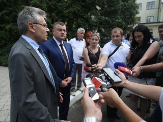 Встреча президента РАН А. Сергеева и губернатора Тамбовской области А. Никитина