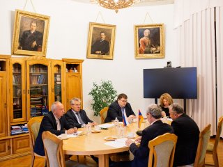 Президент РАН Александр Сергеев встретился с президентом Национальной академии наук Республики Армения Ашотом Сагияном