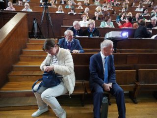 Всероссийский съезд учителей и преподавателей химии стартовал в МГУ. Фото: Янина Хужина / «Научная Россия