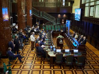 В МГУ состоялось первое расширенное заседание Совета по космосу. Фото: Елена Либрик / Научная Россия