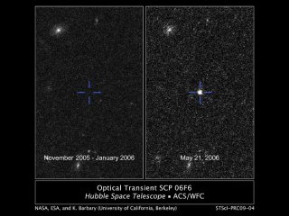 21 февраля 2006 года. Телескоп Hubble открыл в созвездии Волопаса загадочный объект SCP 06F6