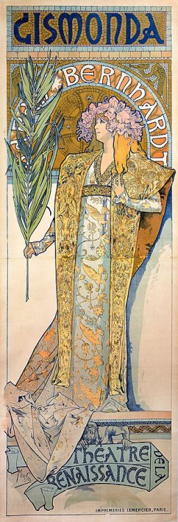 Плакат «Жисмонда». 1894-1895 гг. Альфонс Муха