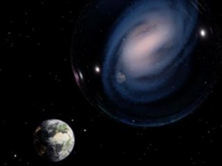 ХУДОЖЕСТВЕННОЕ ИЗОБРАЖЕНИЕ СПИРАЛЬНОЙ ЗАРЕШЕЧЕННОЙ ГАЛАКТИКИ CEERS-2112, НАБЛЮДАЕМОЙ В РАННЕЙ ВСЕЛЕННОЙ