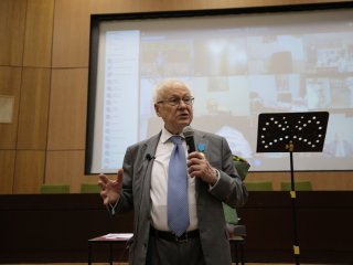 Академик Роберт Нигматулин выступил в Институте океанологии РАН в честь своего юбилея. Фото: Ольга Мерзлякова / «Научная Россия»