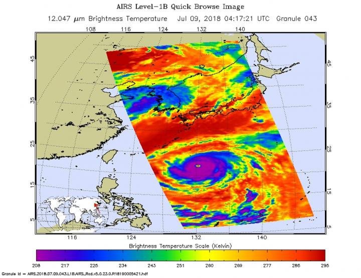 Тайфун «Мария» обрушится на юго-восток Китая 11 июля