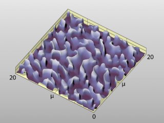 Рис. 1. Фрагмент микрорельефа нанооптического элемента размером 20x20 микрон. Источник пресс-служба МГУ