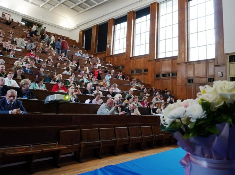 Всероссийский съезд учителей и преподавателей химии стартовал в МГУ. Фото: Янина Хужина / «Научная Россия