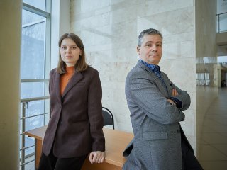Андрей Дунаев и Юлия Локтионова. Фото: Елена Либрик / «Научная Россия»