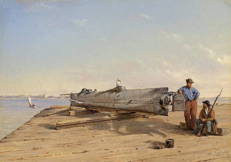 17 февраля 1864 года. Первое боевое применение подводной лодки