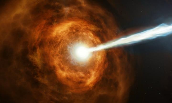 «Хаббл» изучает самый яркий гамма-всплеск