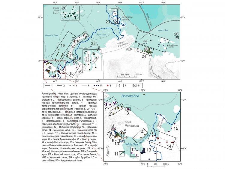 База данных уровня морей западного сектора Российской Арктики создана географами МГУ