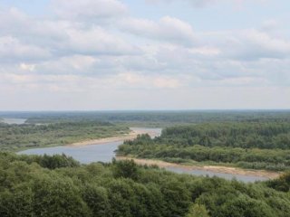 Река Унжа - приток Волги.Костромская обл.