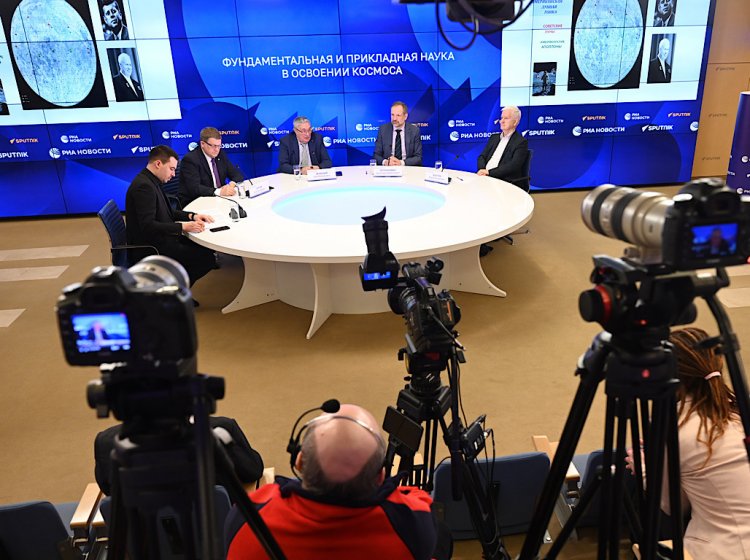 Пресс-конференция ко Дню космонавтики 11.04. Фото: Нина Зотина / МИА «Россия сегодня»