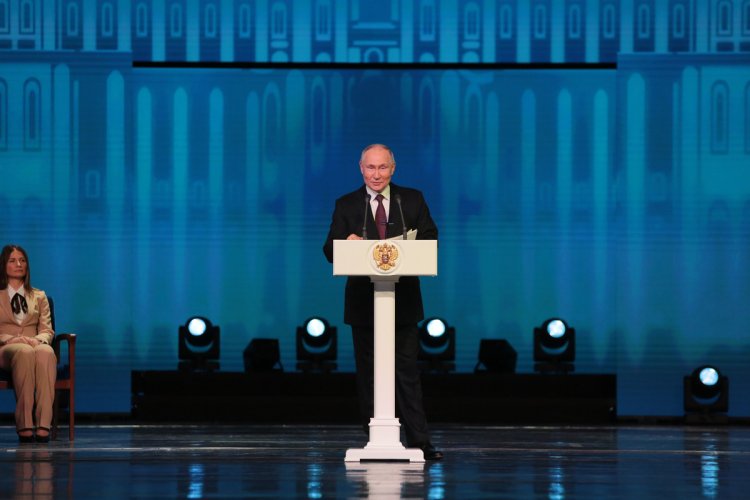 Президент России В.В. Путин.Фото: Ольга Мерзлякова / «Научная Россия»