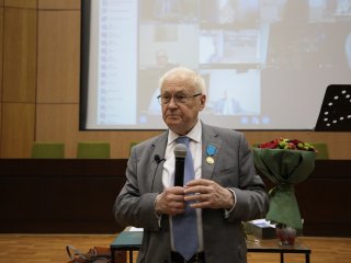 Академик Роберт Нигматулин выступил в Институте океанологии РАН в честь своего юбилея. Фото: Ольга Мерзлякова / «Научная Россия»